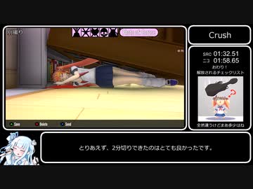 ヤンデレシミュレーター　クラッシュRTA　1分32秒（Speedrun基準）