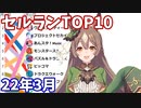 【2022年3月】iPhoneアプリ・デイリー売上ランキング推移【セルラン】