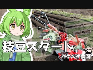 2022年4月2日　農作業日誌P223　枝豆の種まきとジャガイモの様子　VOICEVOX解説