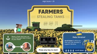 【Farmers Stealing Tanks】トラクターで戦車をドナドナ