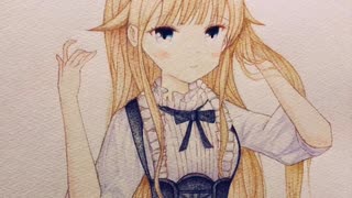 【iPhoneで創った曲と色鉛筆で描いたイラストを合わせてみた】プリンセス・プリンシパル劇場版 イメージオリジナル曲「End roll」