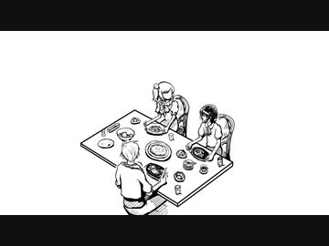 ファミレスで昼食を食べるチェビオ【CeVIO劇場】