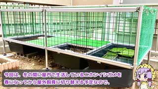 亀を飼育するために最大最強の屋外対応ケージを自作しました