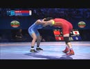 川井梨紗子 vs. 栄寧寧 19年世界選手権決勝 女子57kg級