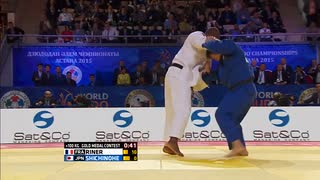 テディ・リネール vs. 七戸龍 15年世界選手権決勝 100kg超級