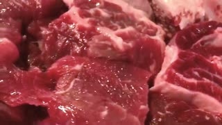 【料理ASMR】黒毛和牛すじ肉＆すね肉成長日記【1日目】