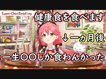 食生活改善を試みるも挫折するさくらみこ【ホロライブ/切り抜き】