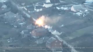 【音量注意】機関砲で撃破されるロシア戦車