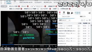 【自演動画】9900万コメ達成の瞬間+自演支援者コメントランキング#42