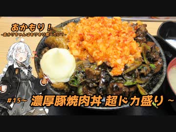 あかもり！#15～濃厚豚焼肉丼 超ドカ盛り～【伝説のすた丼屋】