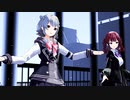 【MMD】夏色花梨さんと小春六花さんとで絶え間なく藍色【音源は初音ミクさんですｗ】