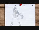 【手書き風MMD】bad guy【イラスト書いてみた（嘘）】