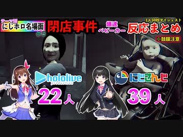 にじさんじとホロライブの違いまとめ #5【閉店事件反応 爆速ベビーカー編／にじホロ切り抜き】