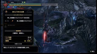 ＭＨＲｉｓｅ　バルファルク　３：４５　ガンランス　操竜なし