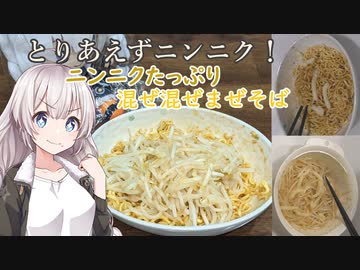 紲星あかりの一人メシ【ニンニクたっぷりまぜまぜまぜそば】