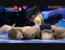 奥野春菜 vs. サラ・ヒルデブラント 18年世界選手権決勝 女子53kg級