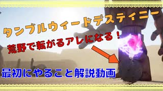 STEAMゲーム紹介＆解説！タンブルウィードデスティニー - 荒野を転がるあの子の宿命！最初にやること解説動画！[とっても安いゲーム！]