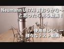 Neumann ノイマン U87Ai 買おうかな～と思ったら見る動画！2ヶ月使用レビュー＆色んなテストしました。Lisa 炎