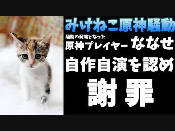 みけねこファン？の悪行を拡散した男が自作自演を認め謝罪