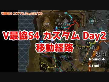 【Apex】#V最協S4 カスタム Day2移動経路