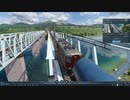 【Transport Fever 2】機動要塞運輸公社とハードな山岳[#34]おまけ 列車走行風景動画【無編集】