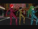 【MMD】浮遊月光街【重音テト　櫻花アリス　歌愛ユキ】
