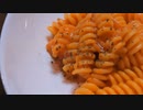ショート料理動画：トマトクリームフジッリ＆ペペロンチーノもどき