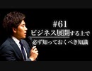 #61 「ビジネス展開」する上で必ず知っておくべき知識