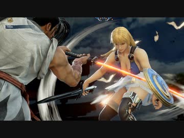 [SC6 ryona]女性キャラに覇王丸の必殺技KO集
