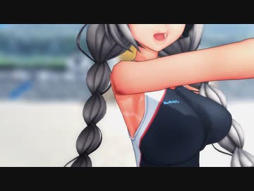 [MMD]HIASOBI 紲星あかりSwimsuit