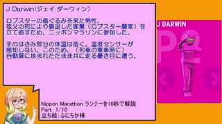 【Nippon Marathon】ニッポンマラソンランナーを１０秒で解説 Part 1/10