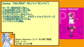 【Nippon Marathon】ニッポンマラソンランナーを１０秒で解説 Part 3/10