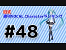旧式・週刊VOCAL Characterランキング #48（#759）