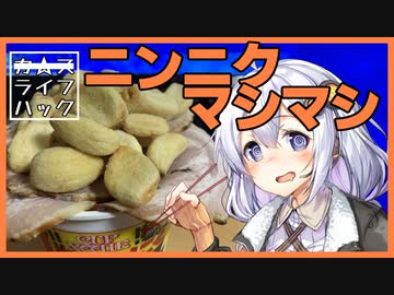 【カスキッチン#2】ニンニクチャーシュー盛り盛りカップヌードルをつくろう！【ソフトウェアトークキッチン】