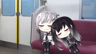 【無声CoeFont超短編劇場】電車で寝てるだけ