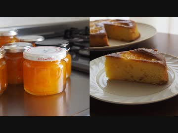 ママレードと紅八朔ケーキ