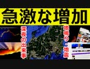 「地震」「地鳴り」という単語のネット検索が急激に増加しました