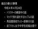 最近の僕らの事情　令和４年４月24日