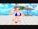 水着姿の咲夜さんで ”DEEP BLUE TOWNへおいでよ”(改)