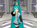 【MMD＆MMV】ミクが歌って踊る「まっすぐ」　立体視動画β版（右カメラ）