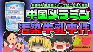 【2008年中国】突然血尿を出した数万人の赤ちゃん 原因は恐ろしい食品偽装によって生まれた『汚染粉ミルク』だった【ゆっくり解説】
