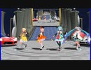 MMD、リン、ミク、計4人、で、クレイジービート、ｈａｍｏモード