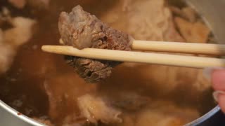 【料理ASMR】黒毛和牛すじ肉＆すね肉成長日記【5日目】