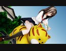 【めんぼう式まつり2022】児童公園で美少女グラビア撮影！　トラのばね遊具＆滑り台で思い切り遊ぼう　めんぼう式リデル【Ray-MMD1.52　ぱんつ注意】