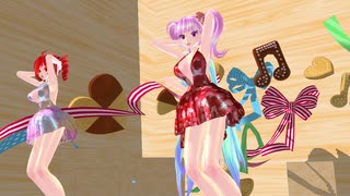 【MMD】アイシテ【重音テト　小春音アミ　初音ミク】