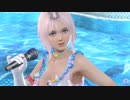 【DOAXVV】 ルナ　パステルスイート　マイク　アイドルステップ　日焼け跡