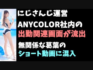 にじさんじ出勤情報流出！運営編集の葛葉の動画に混入！