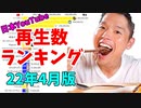 【2022年4月】日本ユーチューバー月間再生回数ランキング【日本YouTuber】