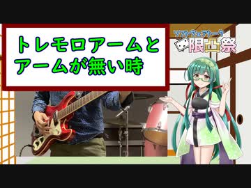 【ソフトウェアトーク限凸祭】トレモロアームとアームが無い時【ギター解説】