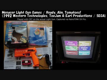 Menacer Light Gun Games / Ready, Aim, Tomatoes! [実機 + PAL対応CRTでのプレイ]